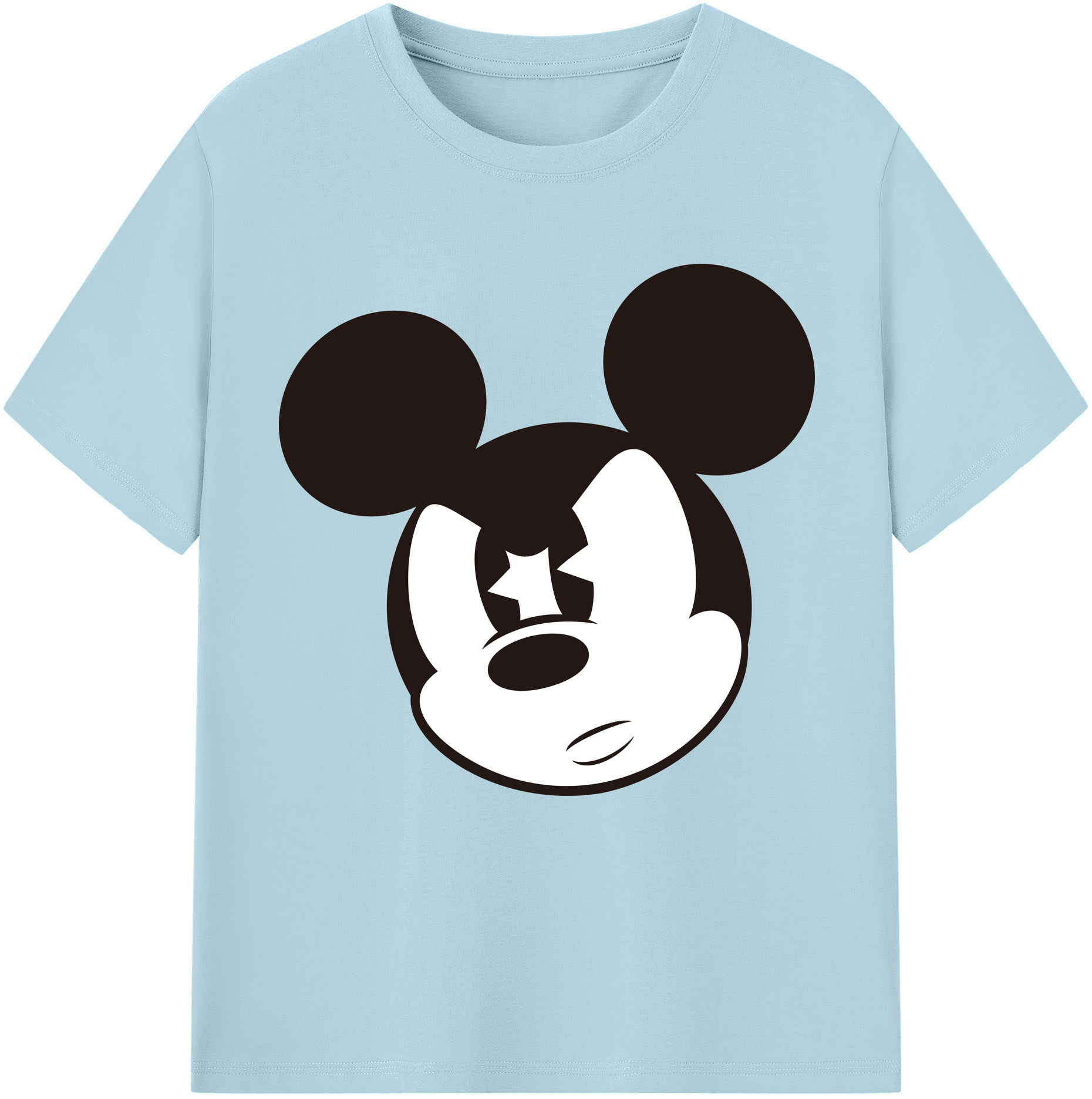 （画像用） ミッキーマウス Mickey Mouse 綿100％半袖Tシャツ（フロントプリント）